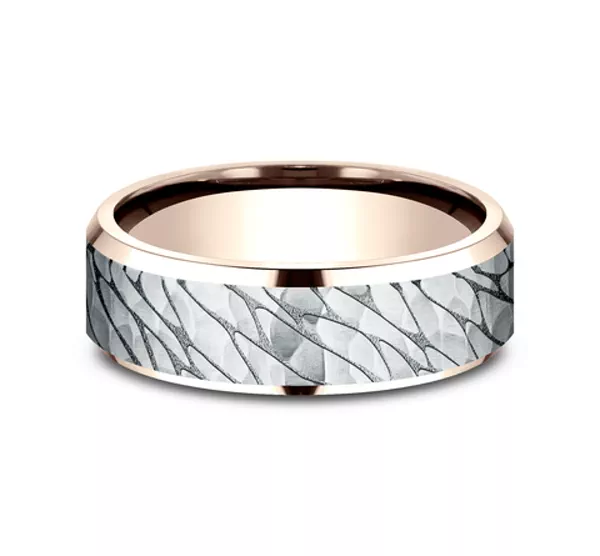 Canyon Finish Beveled Edge Comfort-Fit Band (7mm)