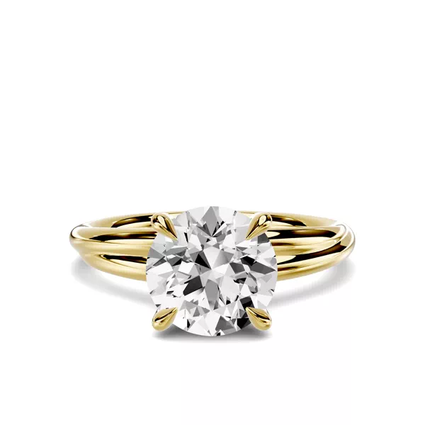 Avalon Crossover Solitaire Engagement Ring