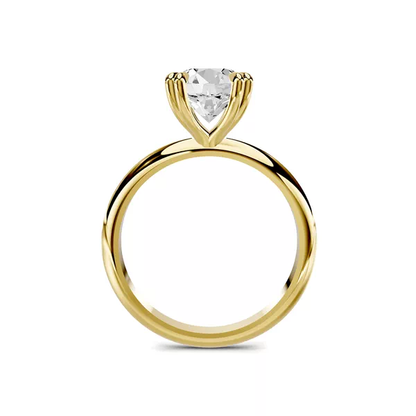 Serra Knife Edge Double Prong Ring (2mm)