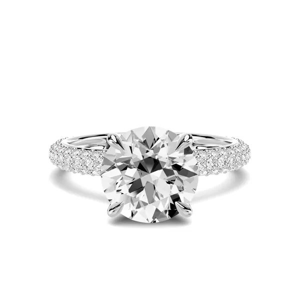 Selora Rolled Pavé Engagement Ring