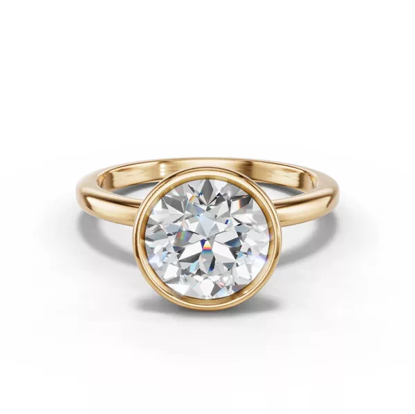 Avalon Solitaire Bezel Ring