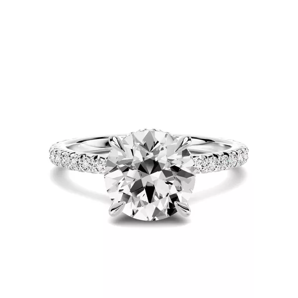 Lumina French Pavé Hidden Halo Engagement Ring (1/3 ct. tw.)