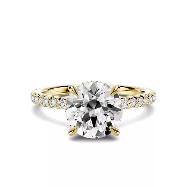 Lumina French Pavé Hidden Halo Lab Engagement Ring (1/3 ct. tw.)