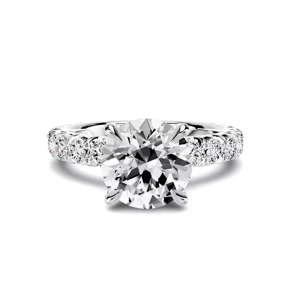 Lumina French Pavé Lab Engagement Ring (1 ct. tw.)