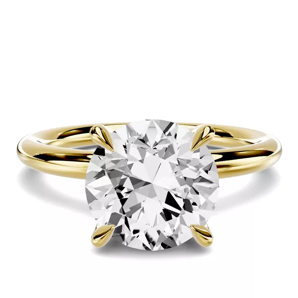 Stellora Crossover Solitaire Engagement Ring