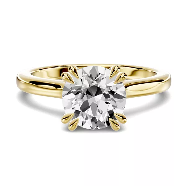 Lucca Double Prong Cathedral Engagement Ring