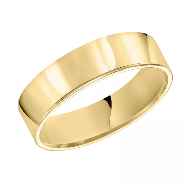 Flat Comfort Fit Polished Band (6mm)