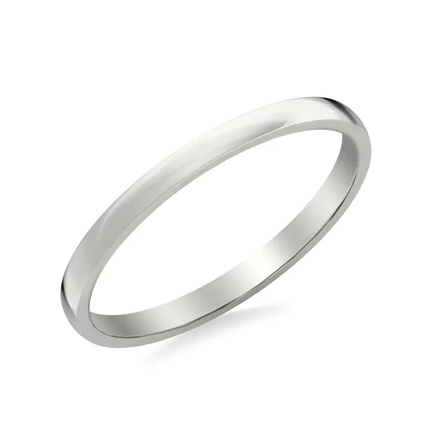 Low Dome Polished Band (2mm)