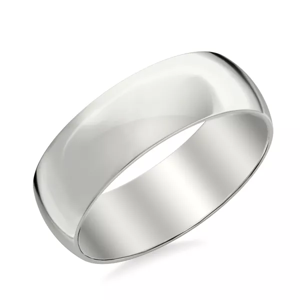 Low Dome Polished Band (7mm)