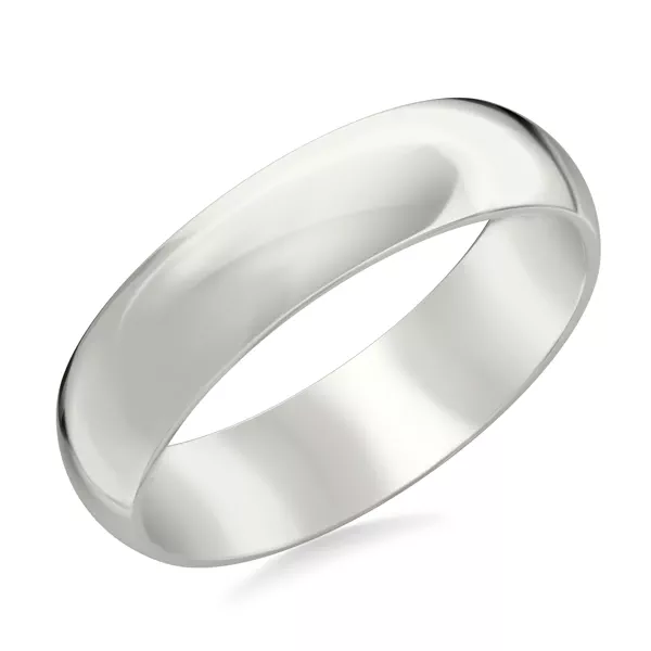 High Dome Comfort Fit Polished Band (6mm)