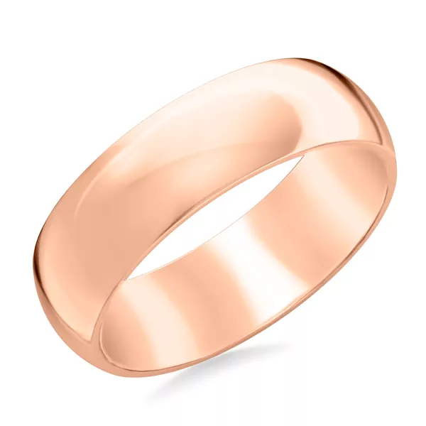 High Dome Comfort Fit Polished Band (7mm)