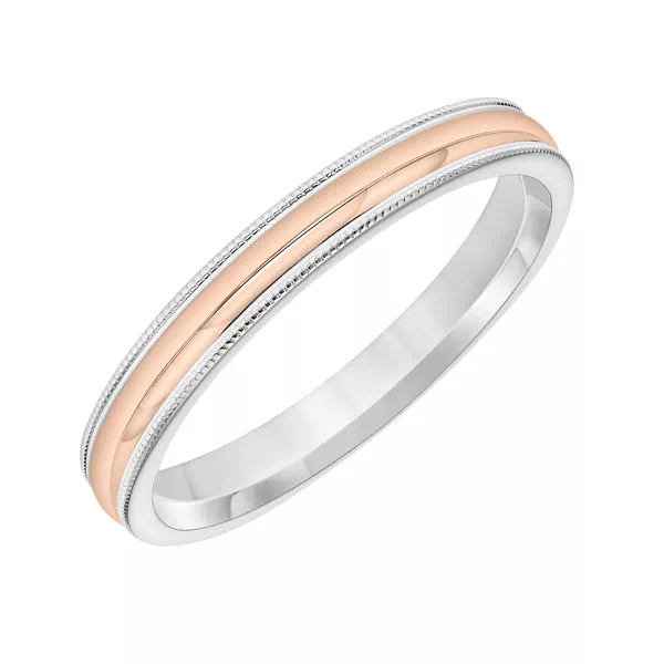 Low Dome Milgrain Edge Band (3mm)