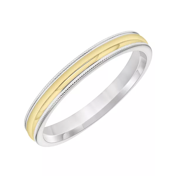Low Dome Milgrain Edge Band (3mm)