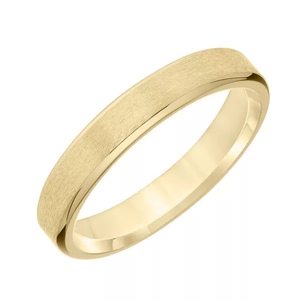 Brushed Band With Polished Edges (4mm)