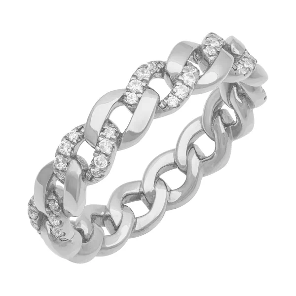 Diamond Halfway Curb Link Band (5mm)