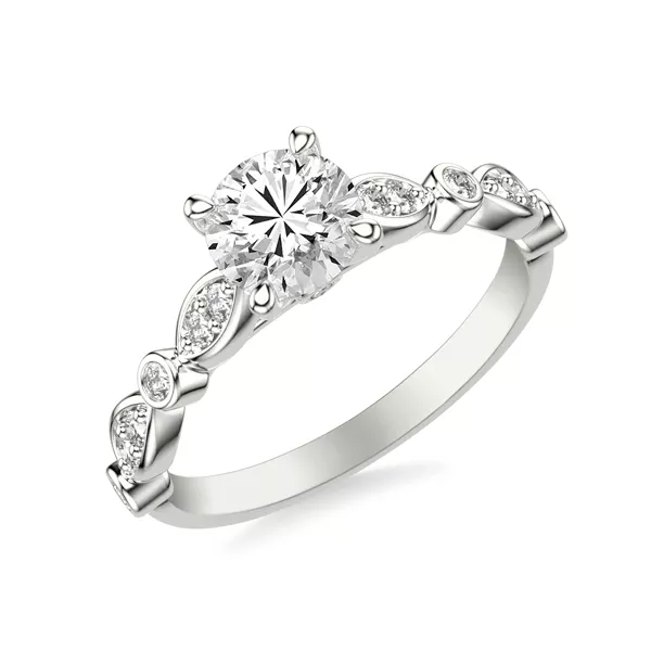 Melani Cathedral Diamond Engagement Ring