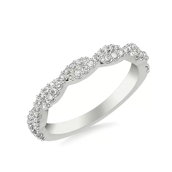 Elsa Contemporary Twist Diamond Band
