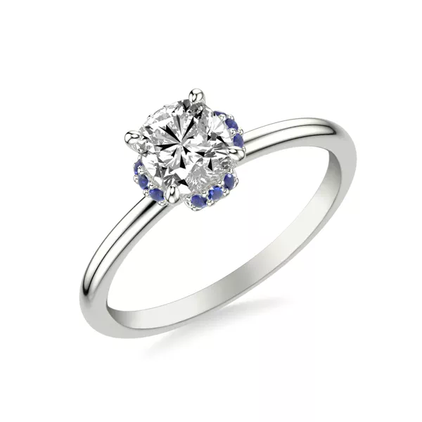 Setting Theodora Sapphire Halo