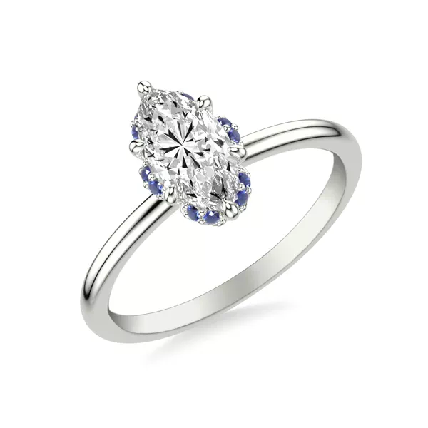 Setting Theodora Sapphire Halo