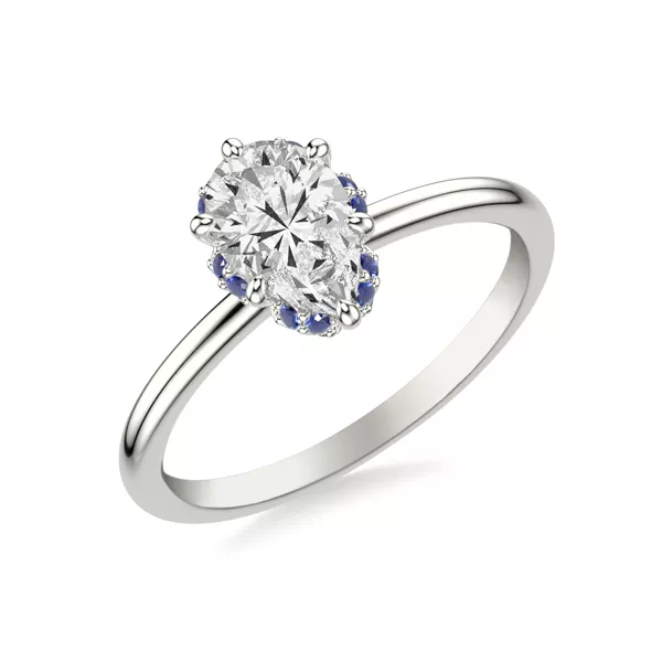 Setting Theodora Sapphire Halo