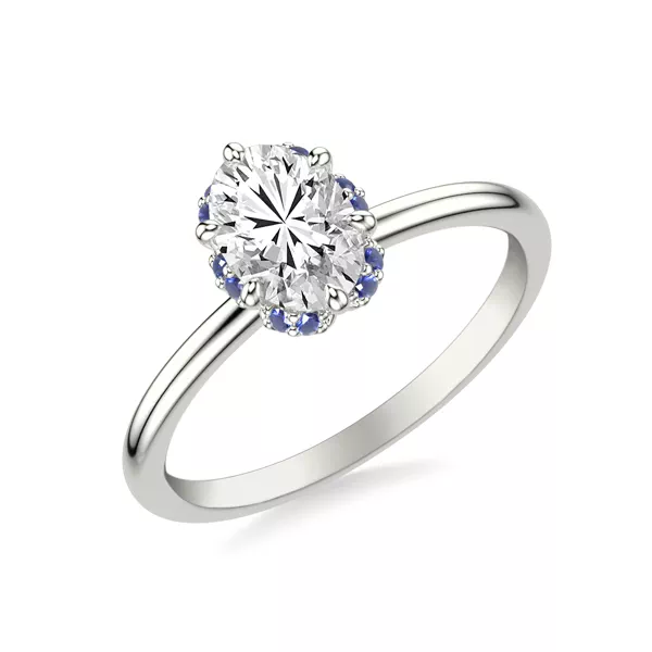 Setting Theodora Sapphire Halo