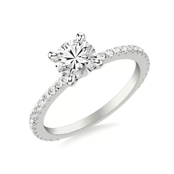 Lucinda Pavé Diamond Engagement Ring