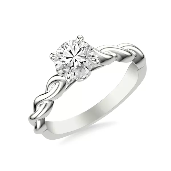 Janelle Twist Solitaire Plus Engagement Ring