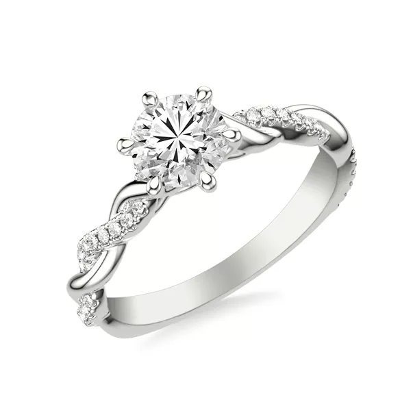 Darcy Diamond Twist Engagement Ring