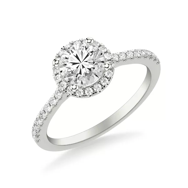 Tasha Diamond Halo Engagement Ring