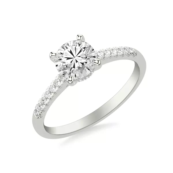 Daphne Hidden Halo Engagement Ring