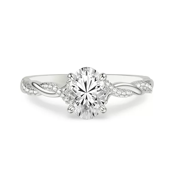 Kayleigh Lab Diamond Twist Engagement Ring