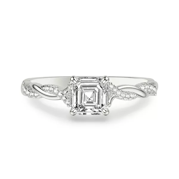 Kayleigh Lab Diamond Twist Engagement Ring