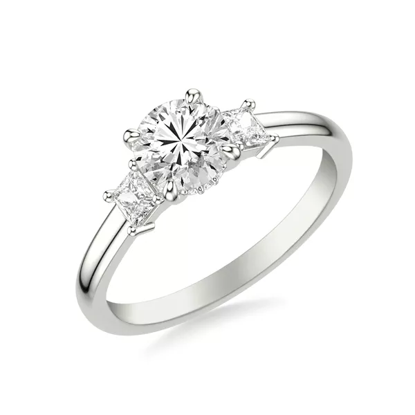 Shelby Classic Three Stone Engagement Ring