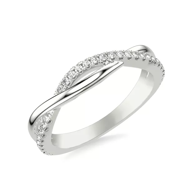 Lexie Contemporary Twist Diamond Band