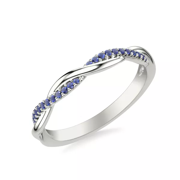 Leighton Sapphire Twist Band