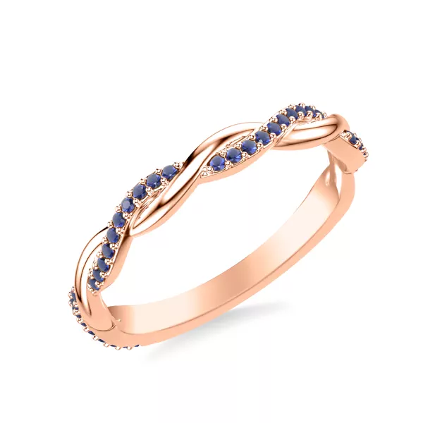 Whitely Twist Sapphire Band