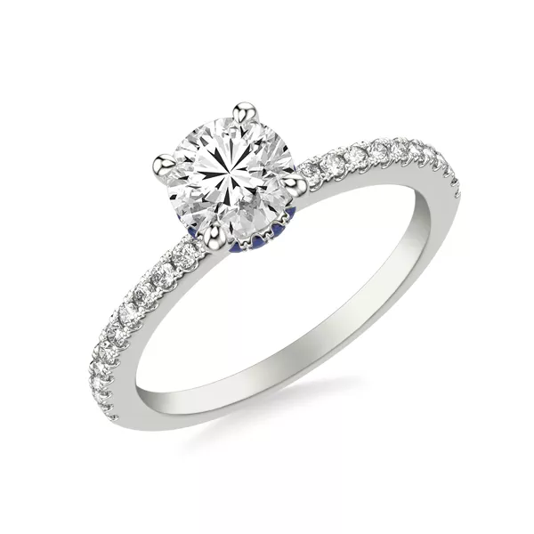 Setting Sabrina Sapphire Hidden Halo