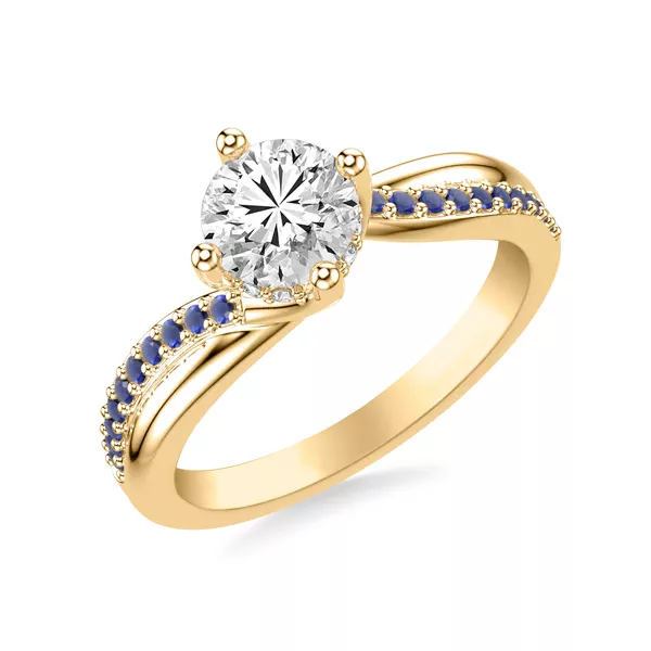Parker Sapphire Twist Engagement Ring
