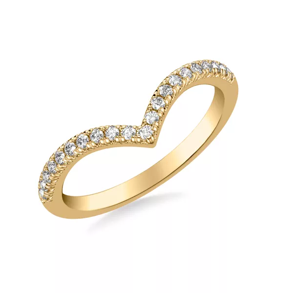 Zoe Pavé Diamond Chevron Band