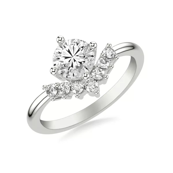 Lexi Diamond Chevron Engagement Ring