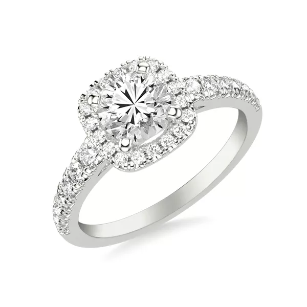 Raven Classic Halo Engagement Ring