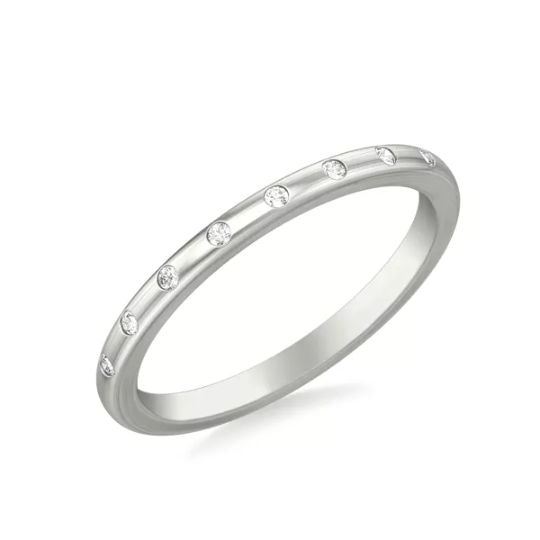 Alondra Brushed Finish Diamond Band