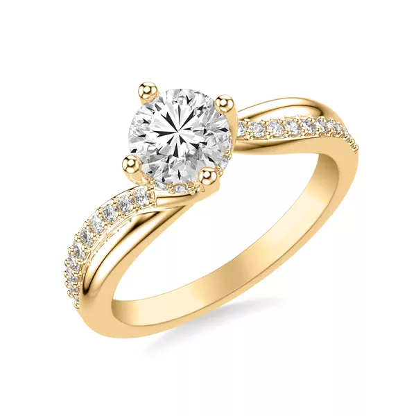 Celine Diamond Twist Engagement ring