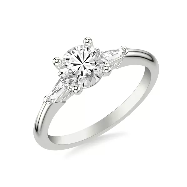 Estrella Baguette Diamond Accent Engagement Ring