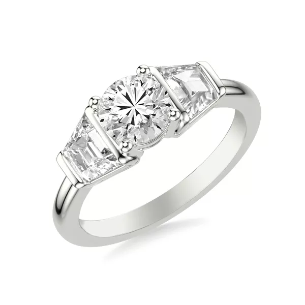 Charlene Trapezoid Lab Three-Stone Engagement Ring (1.0 ct. tw.)