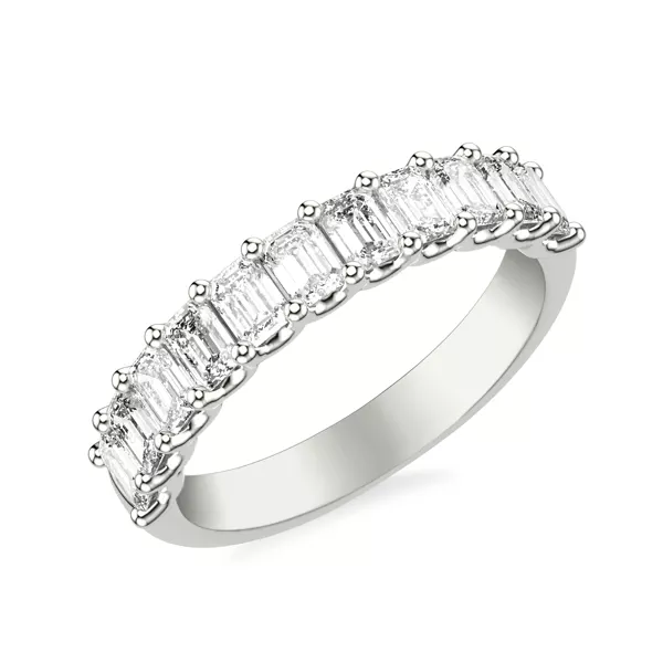 Deanna Emerald-Cut Lab Band 