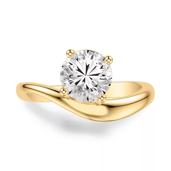 Curvelle Solitaire Engagement Ring