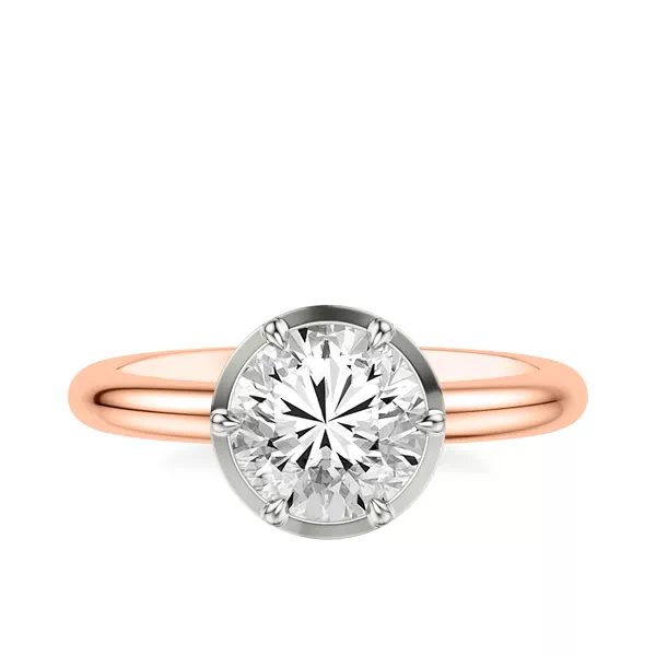 Setting Domo Two-Tone Bezel Solitaire