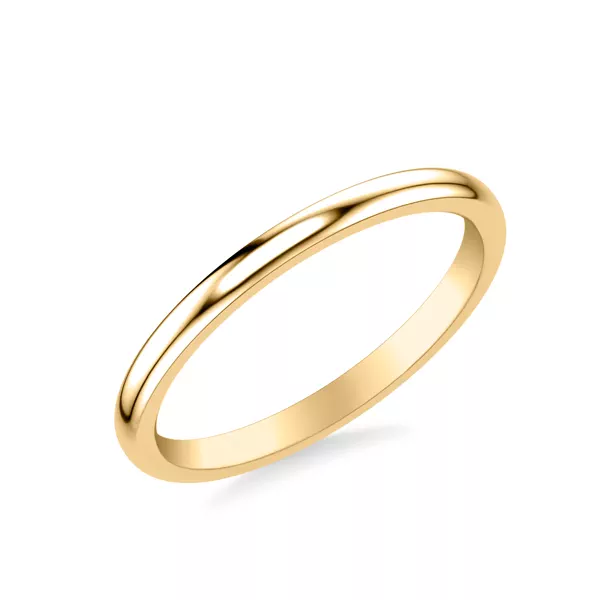 Jacie High Polished Wedding Band