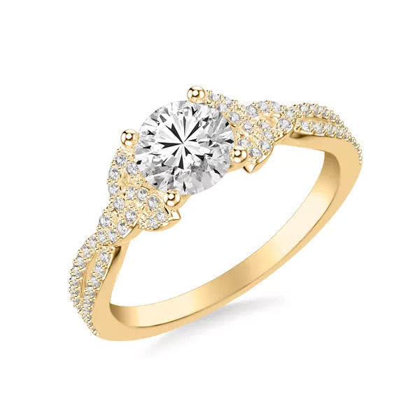 Aoife Trinity Pavé Engagement Ring